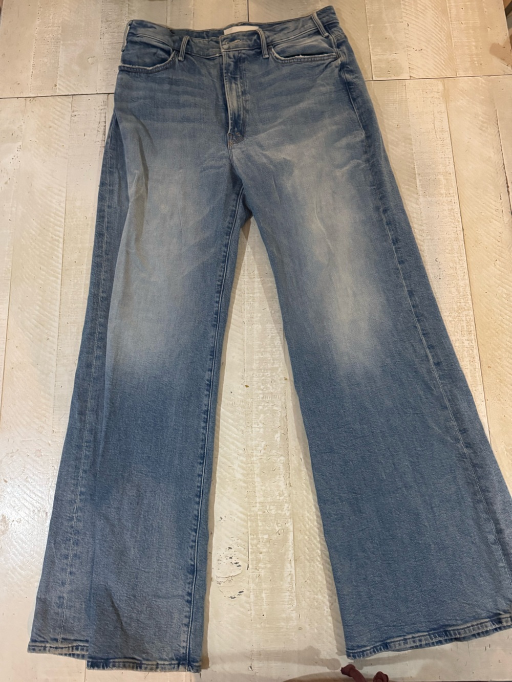 MOTHER Vintage Wash Blue Straight-Leg Jeans